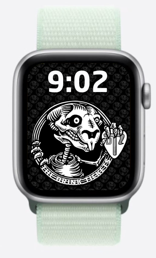 Watch Faces - Black & White Marmot